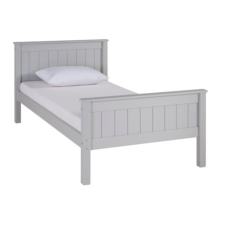 Alaterre Furniture Harmony Twin Wood Platform Bed, Dove Gray AJHO1080
